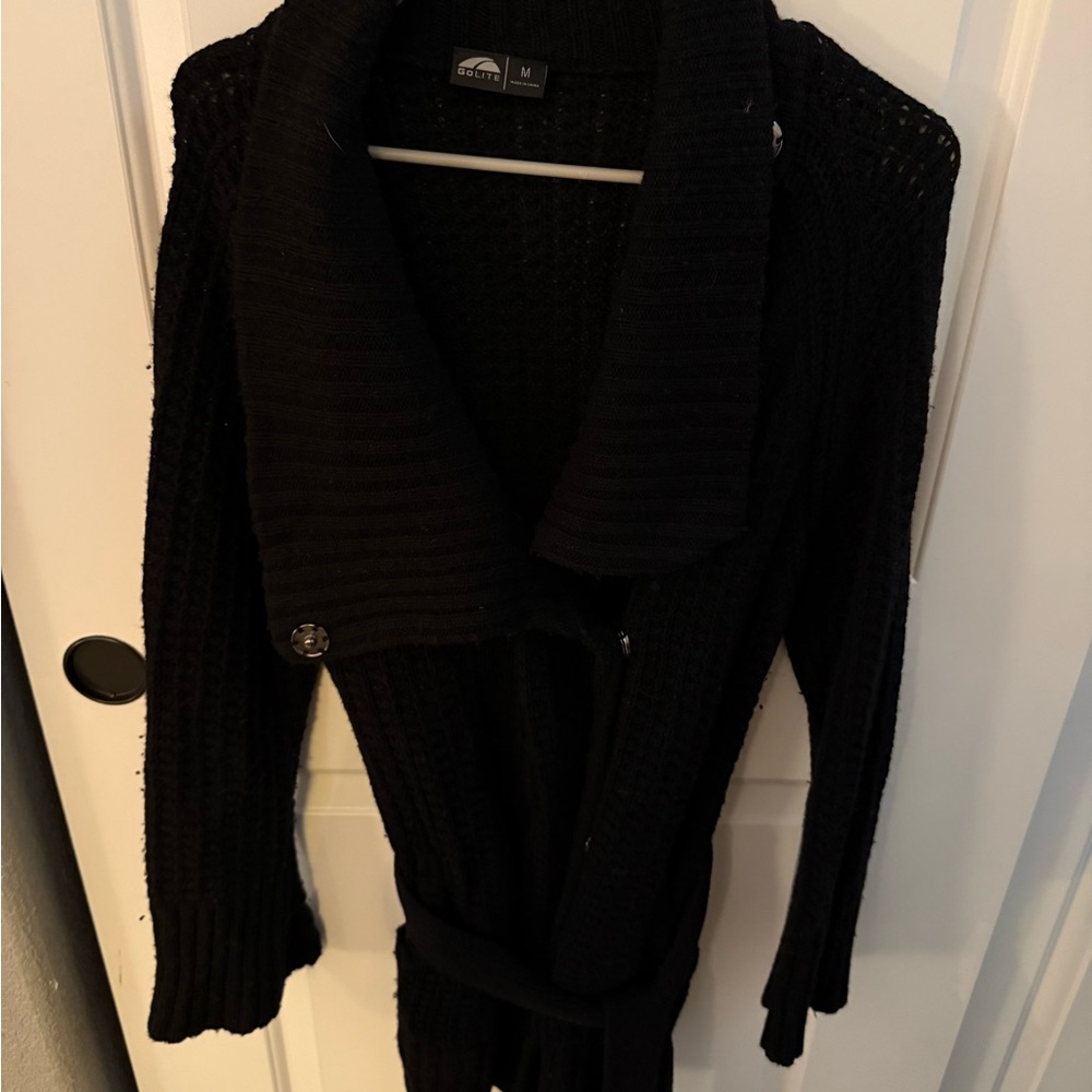 GoLite Women's Black Sweater Cardigan Size M